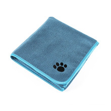 Toalla de agua absorbente de baño para perros impresa personalizada